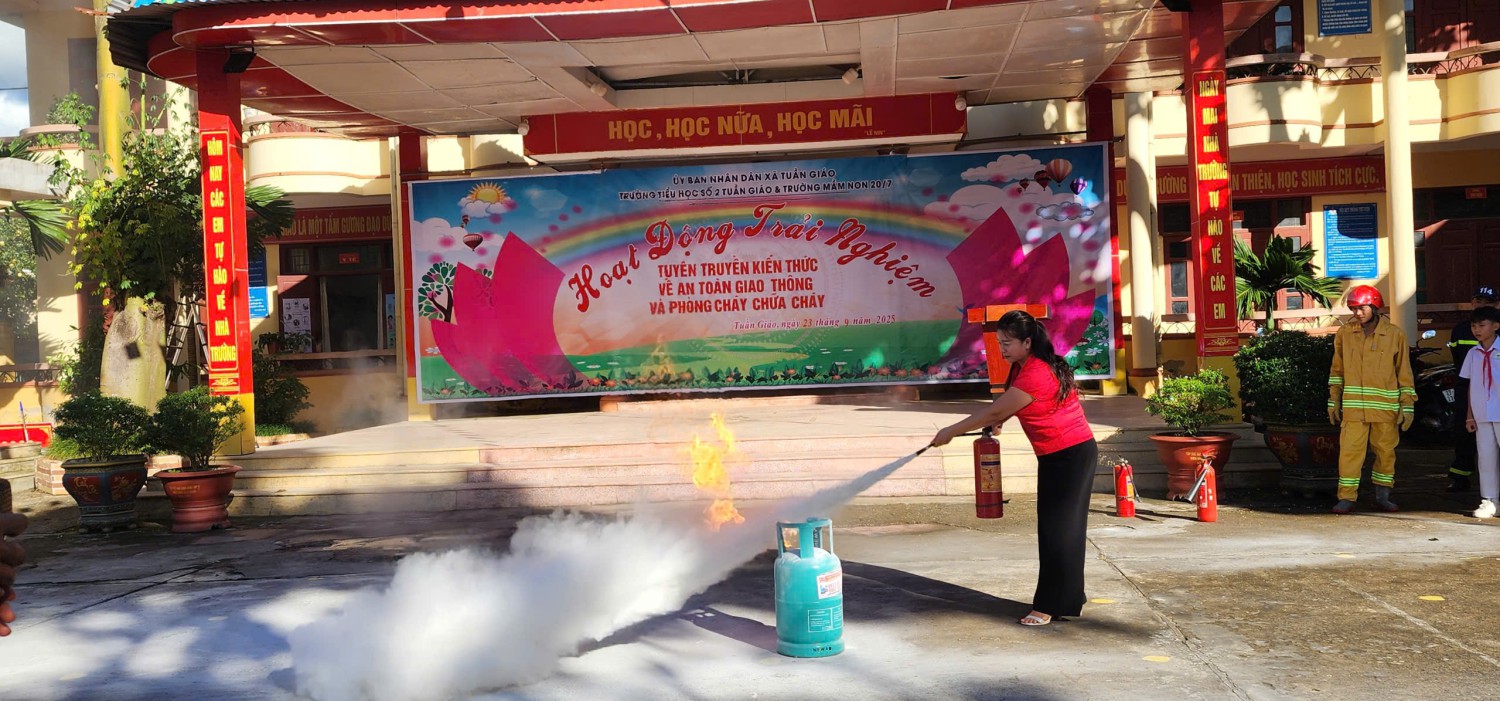TRƯỜNG TIỂU HỌC SỐ 2 TUẦN GIÁO TẬP HUẤN PHÒNG CHÁY CC VÀ CỨU NẠN CỨU HỘ NĂM HỌC 2025 - 2026